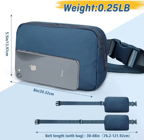 Miniatura 2 de Crossbody Fanny Pack for Women Men:Small Runners Belt Bag with Adjustable Strap - Water Resistant Fashion Bum Bag, Mini Waist Bag for Running Travel