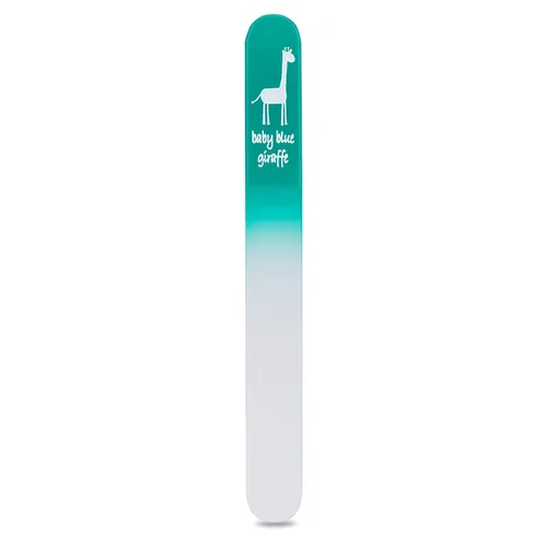 Miniatura 8 de Lima de uñas de bebé de jirafa azul: 100% fabricada en Europa, la lima de uñas original de cristal para bebé, bbg222_stickerless, Azul, 1