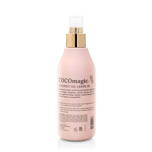 Miniatura 2 de Cocomagic Tratamiento capilar sin enjuague 10 en 1 con aceite de coco, hidrata, desenreda, previene el encrespamiento, suaviza y crea sedosidad