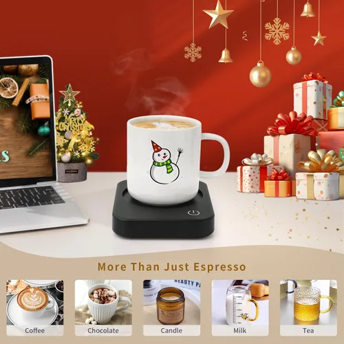 Miniatura 2 de Calentador de taza de café, calentador inteligente de tazas para escritorio, 3 controles de temperatura y apagado automático, calentador eléctrico