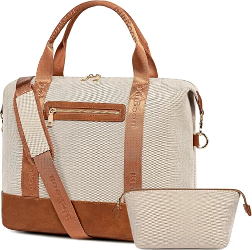 Miniatura 53 de BLUBOON Bolsas de viaje con cremallera, bolsa de lona para mujer, bolsa de fin de semana para mujer, bolsa de lona para llevar en la bolsa de lona