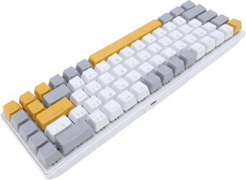 Miniatura 9 de Jectse Teclado RGB para juegos, 60% teclado mecánico con cable con interruptor azul, computadora ergonómica para computadora portátil