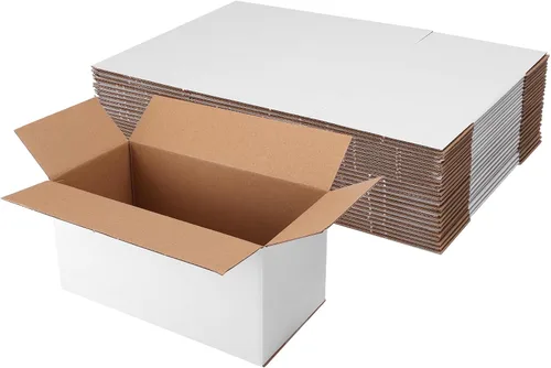 Miniatura 37 de Hoikwo Paquete de 40 cajas de envío de 4 x 4 x 2 para pequeñas empresas, cajas de cartón de embalaje negras, caja de embalaje de correo móvil