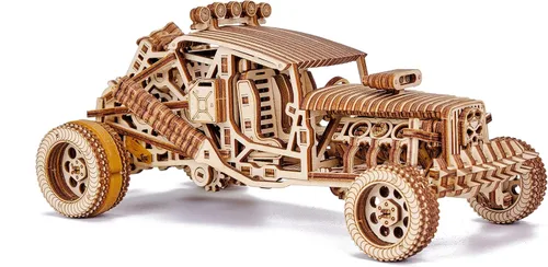 Miniatura 4 de Wood Trick Mad Buggy Car - Rompecabezas de madera 3D para adultos y niños para construir, paseos de hasta 25 pies, diseño detallado y resistente