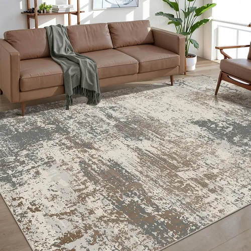Miniatura 54 de Ciicool Alfombra de pasillo lavable de 2 x 6, alfombra moderna abstracta para pasillo, antideslizante, delgada, ligera, con estampado gris marino