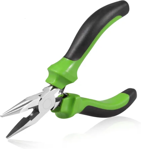 Miniatura 13 de SPEEDWOX Mini alicates de punta de aguja de 6 pulgadas para hacer joyas, mandíbulas suaves, alicates finos extra largos, herramienta profesional
