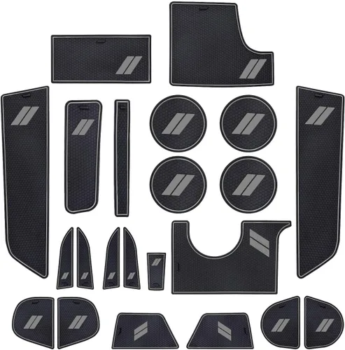 Miniatura 9 de POSAID Inserto de portavasos para Dodge Charger 2015-2023, alfombrillas antipolvo, forros para consola central, ajuste personalizado, tapetes