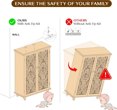 Miniatura 8 de Jiansu furni, Armario buffet de 63 pulgadas con puertas de vidrio arqueadas, moderna credenza de cocina negra con almacenamiento, mesa de consola