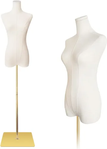 Miniatura 9 de Maniquí de cuerpo completo para niños, forma de vestido infantil de 43.3 pulgadas, torso de maniquí ajustable sin rostro, pantalla de maniquí