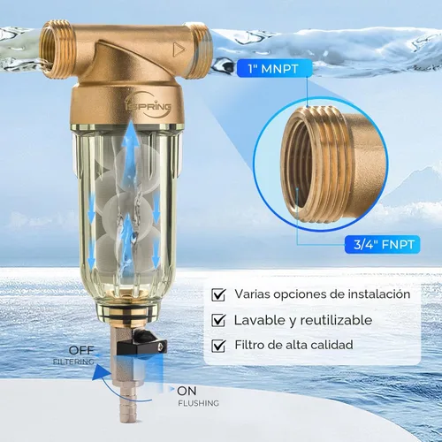 Miniatura 4 de Filtro de agua reutilizable de centrifugado de sedimentos
