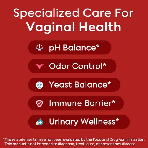 Miniatura 2 de Probióticos vaginales para mujeres, equilibrio de pH, olor vaginal saludable, flora vaginal, apoyo inmunológico, equilibrio de levadura, humedad