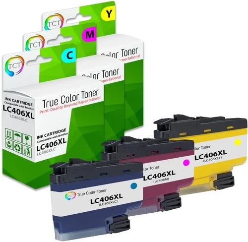 Miniatura 9 de TCT LC406XL - Paquete de 4 cartuchos de tinta, repuesto compatible para impresoras Brother LC406XL de alto rendimiento, funciona con impresoras