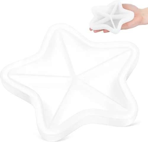 EXCEART Molde de silicona de 6.10 pulgadas de resina epoxi para manualidades, plato de baratija, decoración del hogar y almacenamiento de escritorio