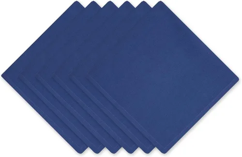 Miniatura 44 de DII - Juego de servilletas de colección sólida, 20x20 pulgadas, Azul ancla, 6