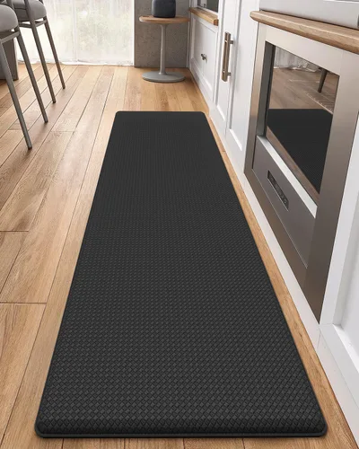 Miniatura 36 de Color&Geometry - Alfombras de cocina antideslizantes e impermeables Alfombra de cocina acolchada Alfombra antifatiga para pararse de 30 x 18 Verde