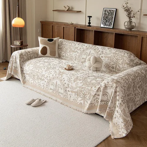 Miniatura 72 de ROOMLIFE Funda de sofá con estampado de leopardo para sofá de 3 plazas, lavable, protector de muebles para perros, funda de sofá suave