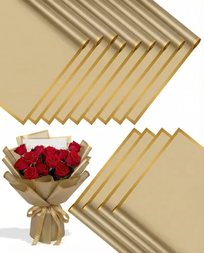 Miniatura 23 de BBJ WRAPS - Papel de envoltura de flores translúcido para florista, resistente al agua, duradero, papel de envoltura de ramo para arreglos florales