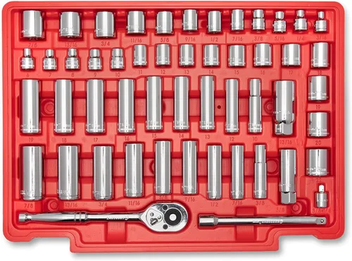 Miniatura 8 de Crescent CTK229C - Juego de herramientas manuales de mecánica de accionamiento de 229 piezas de 1/4", 3/8" y 1/2" con estuche de almacenamiento de 3