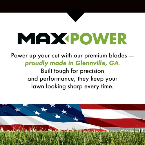 Miniatura 10 de MaxPower 561735B Juego de 3 cuchillas para muchos cortacéspedes de 48 pulgadas Cut Craftsman, Husqvarna, Poulan que reemplaza a los OEM # 173920