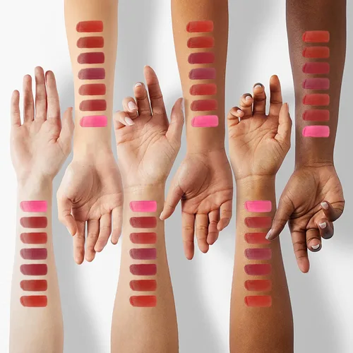 Miniatura 7 de Juego de 7 colores de tinte labial, tinte labial líquido mate mini, tinte multiusos para labios y mejillas, brillo labial hidratante