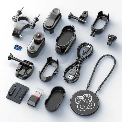 Miniatura 8 de VIDCASTIVE Mini cámara corporal 4K portátil POV Action Cam con pantalla de 1.47 pulgadas, batería de 150 minutos, montaje magnético y clip - Cámara