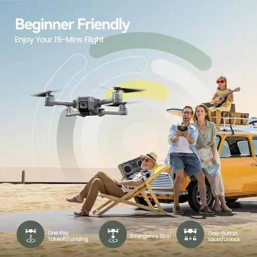Miniatura 7 de Holy Stone HS440D - Drones con cámara para adultos 4K UHD, peso ligero de 249g con GPS, función de retorno automático, seguimiento, waypoints