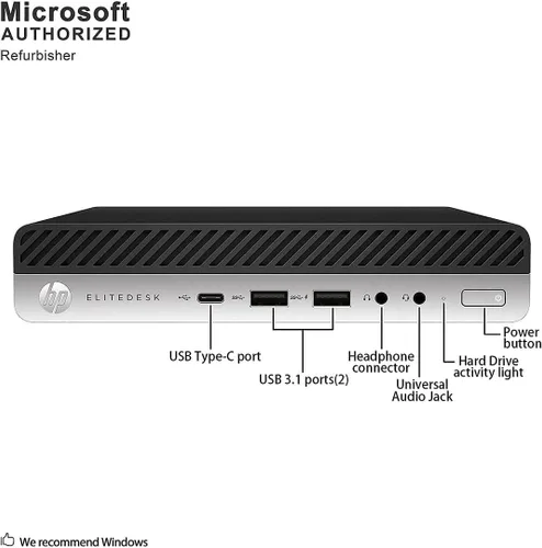 Miniatura 3 de HP Mini escritorio 800 G4 Intel i7-8700T hasta 4.00GHz 32GB DDR4 256GB NVMe SSD integrado Wi-Fi BT Dual Monitor compatible con teclado y mouse