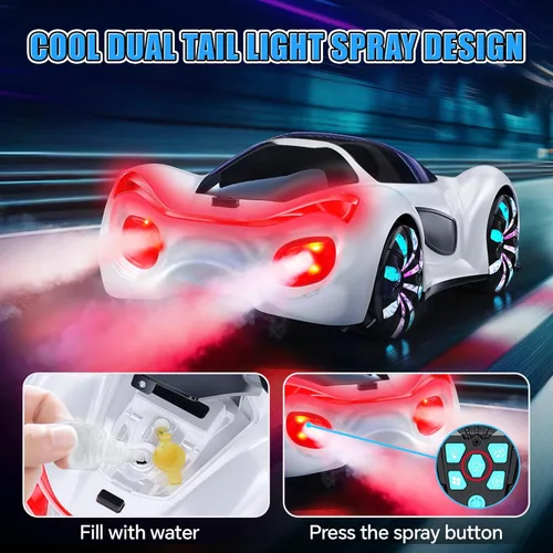 Miniatura 3 de Auto a Control Remoto, Autos RC Juguetes para Niños de 4, 5, 6, 7, 8, 9, 10, 11, 12 años, 2.4GHz, rotación de 360°, autos RC con luces geniales