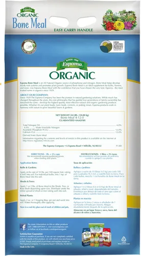 Miniatura 2 de Espoma Fertilizante orgánico de harina de huesos 4-12-0. Fuente de alimento vegetal totalmente natural de nitrógeno y fósforo para jardinería