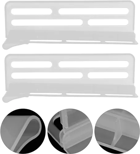 Miniatura 6 de ARTIBETTER 3 separadores ajustables para puerta lateral de refrigerador, organizadores de plástico para almacenamiento de alimentos y bebidas