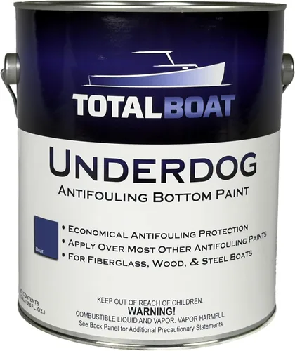 Miniatura 9 de TotalBoat Underdog - Pintura marina antiincrustante para fondo de barcos de fibra de vidrio, madera y acero (negro, galón)