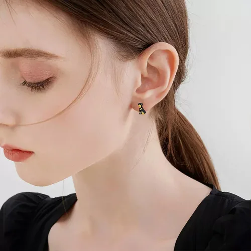 Miniatura 6 de Aretes de perro Yorkiepastor alemánbulldog francéscorgichihuahuarottweiler aretes para mujeres y niñas, joyería de perro, regalos para mujeres