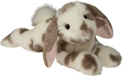 Miniatura 2 de Conejo Douglas Ramsey gris con manchas de peluche, animal de peluche