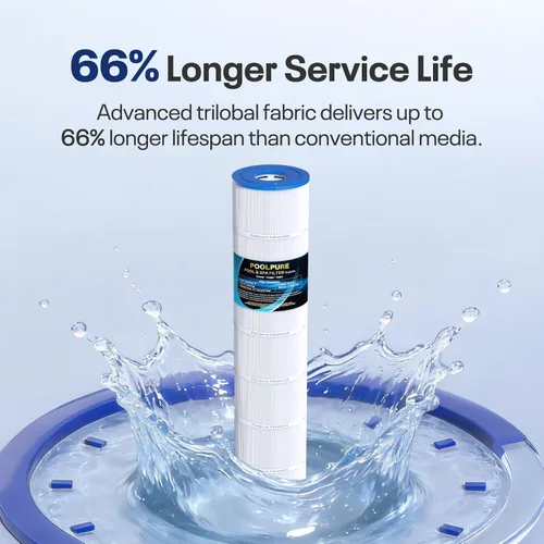 Miniatura 5 de POOLPURE El filtro de piscina PLF137A reemplaza a PA137, Unicel C-7490, Filbur FC-1297, FC-6455, Hayward CX1380-RE, C-5500, C5520, SD-00368