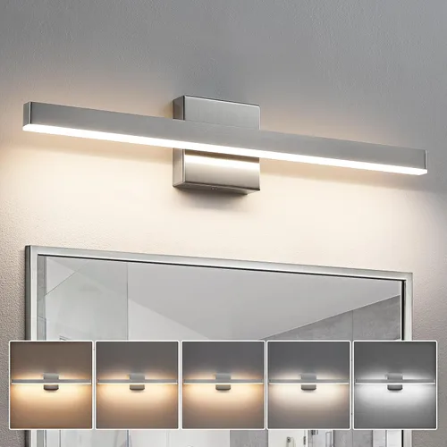 Miniatura 9 de KAISITE Luz de Baño Moderna Negra - Lámpara de Tocador LED Regulable de 5CCT de 24 Pulgadas para Espejo
