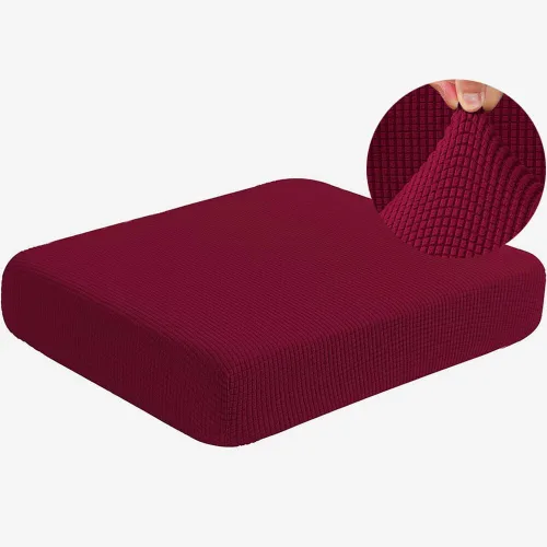 Miniatura 17 de Funda de cojín elástica de elastano para 1 plaza, funda de cojín impermeable para sofá, funda de cojín de repuesto suave y flexible, funda elástica