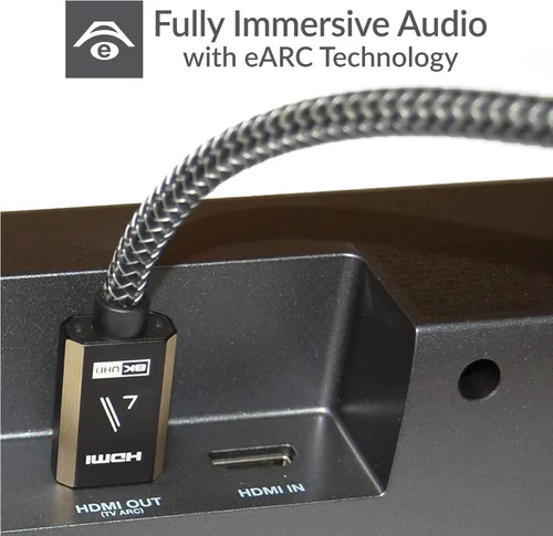 Miniatura 9 de JBL BAR-1300X - Barra de sonido y subwoofer de 11.1.4 canales con altavoces envolventes con un cable HDMI de 8K trenzado prémium 7S-8KHD2-2.5M VII