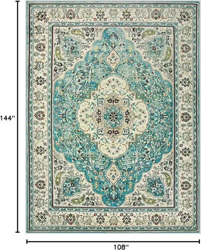 Miniatura 115 de Lahome Alfombra Bohemia Tribal Lavable de 3 x 5, Alfombras Antideslizantes para Entrada, Dormitorio, Sala de Estar, Vintage, Ultra Suave, No