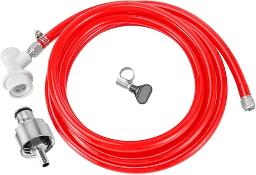 Kit de tapa de carbonatación de acero inoxidable de 5 pies para botella de PET con regulador de CO2, grifo de barril con diámetro exterior