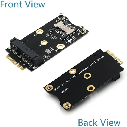 Miniatura 6 de HLT Mini PCI-E a M.2 (NGFF) Llave A/E Adaptador con ranura para tarjeta SIM