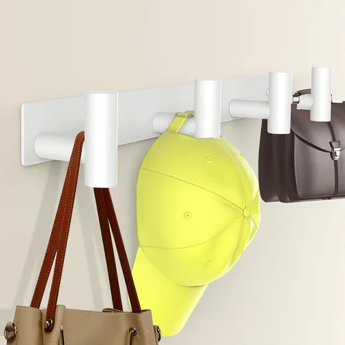 Miniatura 22 de Perchero de Pared Montado - 3 Ganchos, Ganchos de Pared de Acero Inoxidable Resistente para Toalla, Bolso de Abrigo, Perchero para Sombreros