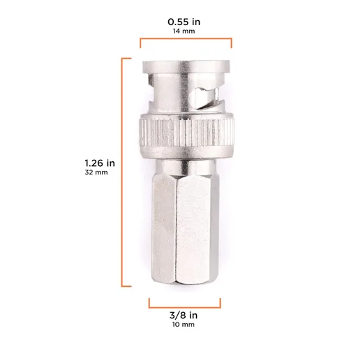 Miniatura 4 de THE CIMPLE CO Conector de cable coaxial RG6, atornillado (giro encendido) - SDI, HD-SDI, CCTV, seguridad, tarjeta de video, cámara, sin soldadura