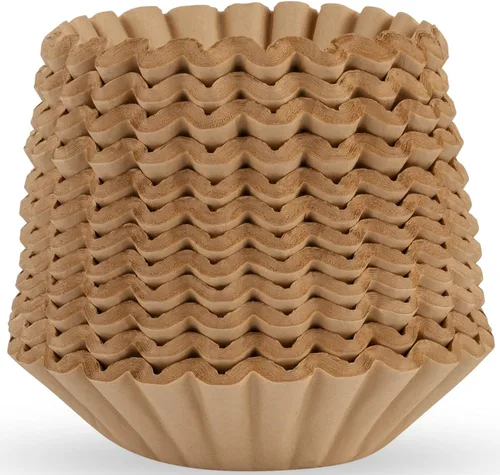 Miniatura 6 de Filtros de café de 8 a 12 tazas, 200 unidades, estilo cesta, filtro de café marrón natural sin blanquear, fabricado en los Estados Unidos