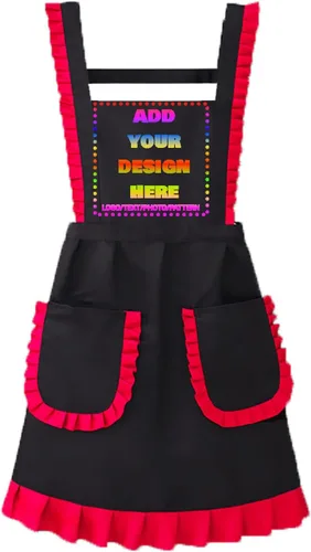 Miniatura 14 de Delantal personalizado personalizado para mujeres/hombres, delantales de cocina ajustables para estilistas de peluquería, delantales impermeables