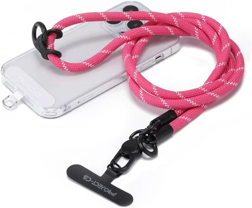 Miniatura 13 de 1 cordón para teléfono, 2 lengüetas para teléfono, cordones para teléfono celular alrededor del cuello, cordón de cuerda, correa universal ajustable