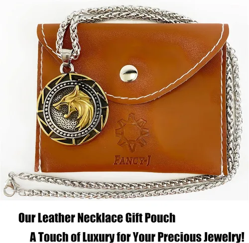 Miniatura 6 de Collar de talismán de lobo vikingo Fenrir cadena de acero inoxidable para hombre, joyería vintage para hombre, colgante de amuleto vikingo pagano