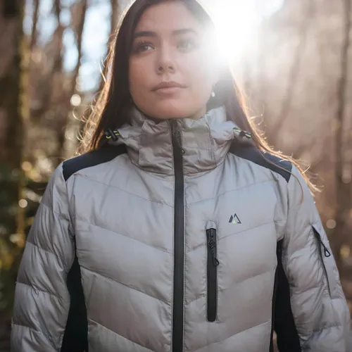 Miniatura 5 de Apricoat EcoDown Jacket - Chaqueta acolchada con capucha ligera y resistente al agua - Abrigo de invierno resistente al viento con aislamiento