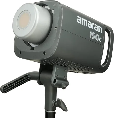 Miniatura 4 de Aputure Amaran 150c luz de video COB, RGBWW 150W, CCT de 2,500K a 7,500K con ajuste G/M, 15,610 lux @ 1m con hiperreflector, control por APP Gris