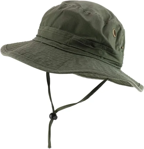 Miniatura 7 de Armycrew Sombrero de caza de cubo lavado de sarga de algodón con correa de barbilla