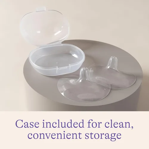 Miniatura 5 de Lansinoh Protectores de pezón de contacto para madres lactantes, protectores ultrafinos, suaves y flexibles de silicona de grado médico para pezones